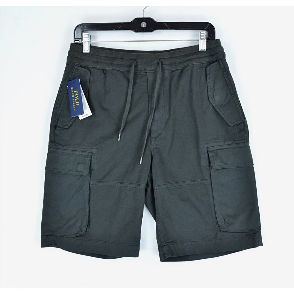 NWT Polo Ralph Lauren Men's Utility Surplus Chino Cargo Short Black Classic Fit